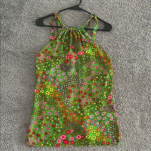 Vintage Floral Halter 1960s top